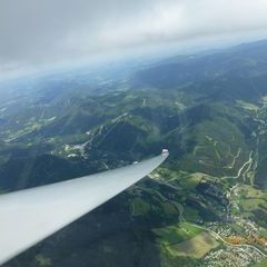 Flugwegposition um 11:46:04: Aufgenommen in der Nähe von Gemeinde Mautern in der Steiermark, 8774, Österreich in 1857 Meter